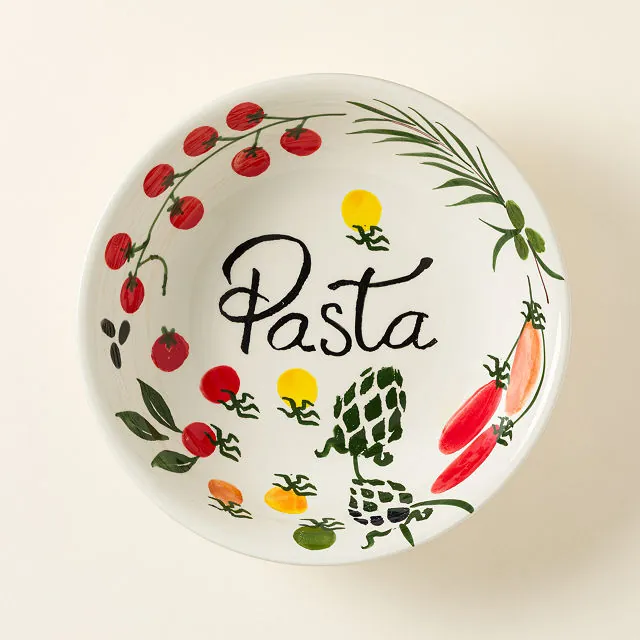 Hand-painted Italian Serving Bowl