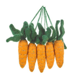 Handmade 4 Felt Carrots Set Of 5