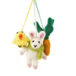 Handmade Needle Felt Easter Trio