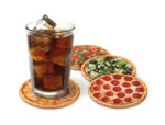 Hot & Fresh Pizza Coasters, Set Of 4 2