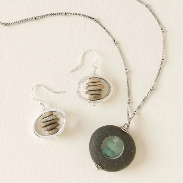 Inner Peace River Stone Necklace 3