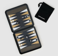 Iron & Glory Game On Travel Backgammon Tin