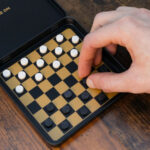 Iron & Glory Game On Travel Checkers Tin 3