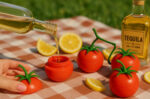 Italian Summer Tomato Shot Glasses, Set Of 4 1