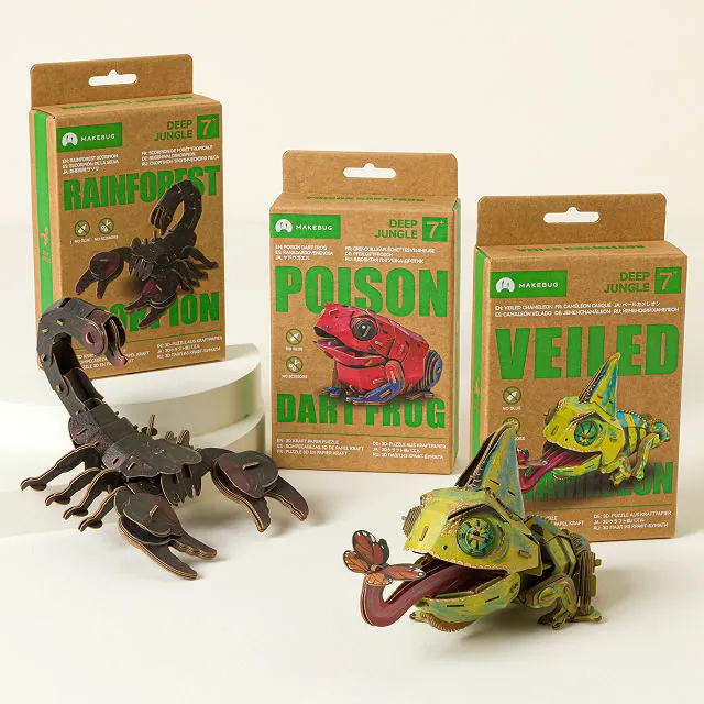 Jungle Creatures 3d Diy Build Kit