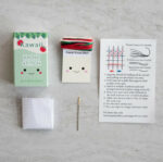 Kawaii Apple Mini Cross Stitch Matchbox 2