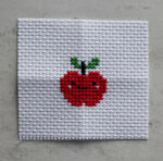 Kawaii Apple Mini Cross Stitch Matchbox 3