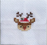 Kawaii Christmas Deer Cross Stitch Matchbox 6
