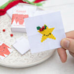 Kawaii Christmas Star Mini Cross Stitch Matchbox