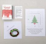 Kawaii Christmas Tree Mini Cross Stitch Matchbox 2