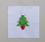 Kawaii Christmas Tree Mini Cross Stitch Matchbox 4