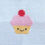 Kawaii Cupcake Mini Cross Stitch Matchbox 3