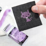 Kawaii Halloween Cat Cross Stitch Matchbox 1