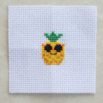 Kawaii Pineapple Cross Stitch Matchbox 2