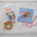 Kawaii Rainbow Heart Mini Cross Stitch Matchbox 1
