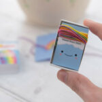 Kawaii Rainbow Heart Mini Cross Stitch Matchbox