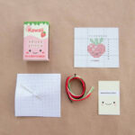 Kawaii Strawberry Mini Cross Stitch Matchbox 3