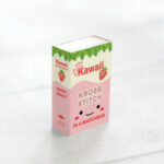 Kawaii Strawberry Mini Cross Stitch Matchbox 4
