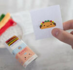 Kawaii Taco Mini Cross Stitch Matchbox