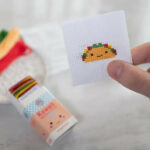 Kawaii Taco Mini Cross Stitch Matchbox