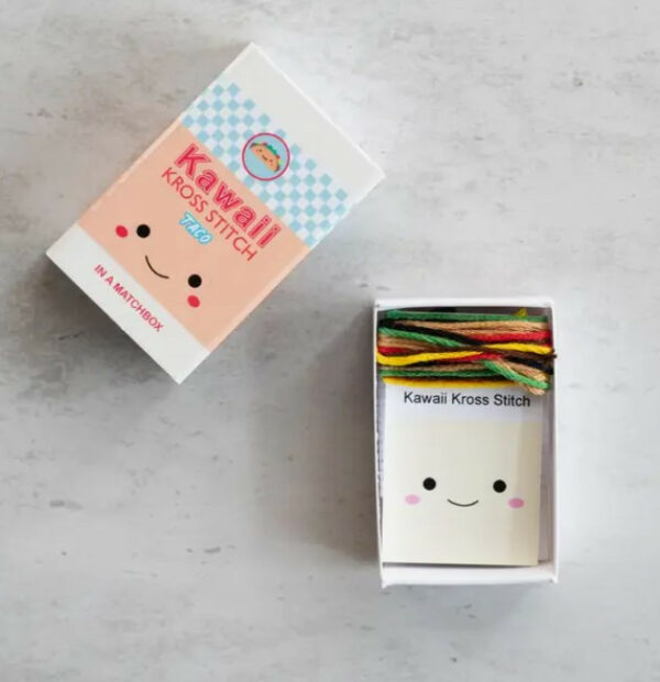 Kawaii Taco Mini Cross Stitch Matchbox 2