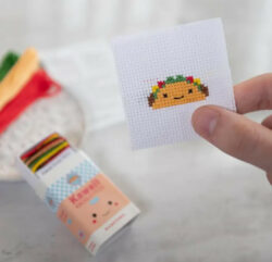 Kawaii Taco Mini Cross Stitch Matchbox