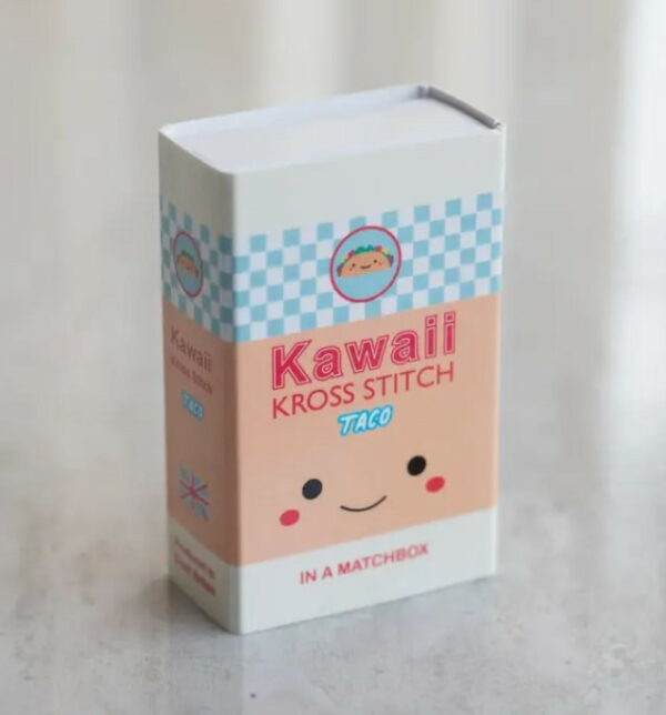 Kawaii Taco Mini Cross Stitch Matchbox 3