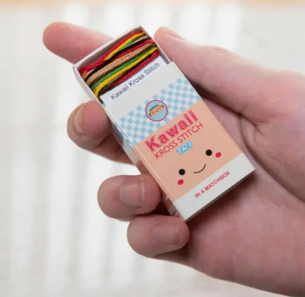 Kawaii Taco Mini Cross Stitch Matchbox 4