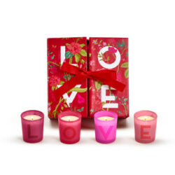 Love Scented Votive Candles, Set Of 4
