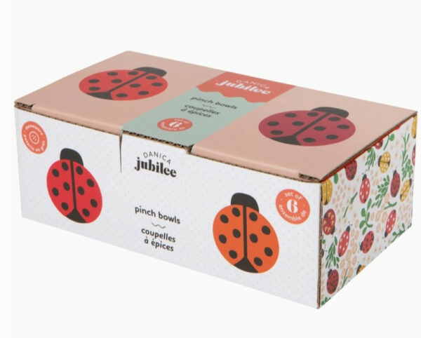 Ladybug Pinch Bowls, Set Of 6 1