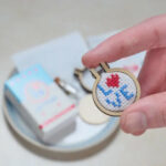 Love Letters Mini Hoop Cross Stitch Matchbox