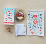 Love Letters Mini Hoop Cross Stitch Matchbox 2