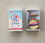 Love Letters Mini Hoop Cross Stitch Matchbox 3