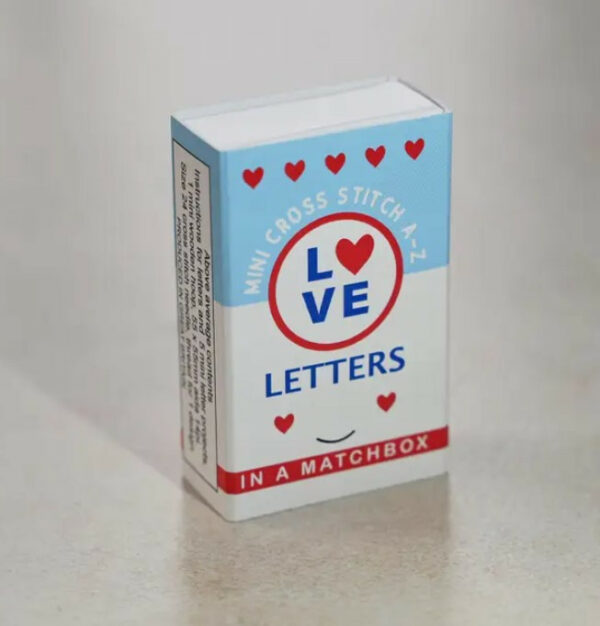 Love Letters Mini Hoop Cross Stitch Matchbox 6