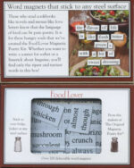 Magnetic Art Word Magnets - Food Lover 1