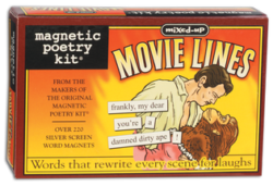 Magnetic Art Word Magnets - Mixed-up Movie Lines