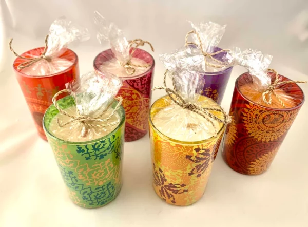 Maroma Green Light Glass Candle 1