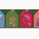 Merry Modern Gift Tag Set, Set Of 16