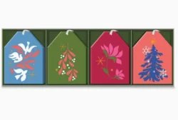 Merry Modern Gift Tag Set, Set Of 16