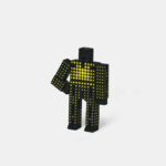 Micro Cubebot - Black With Yellow Dot