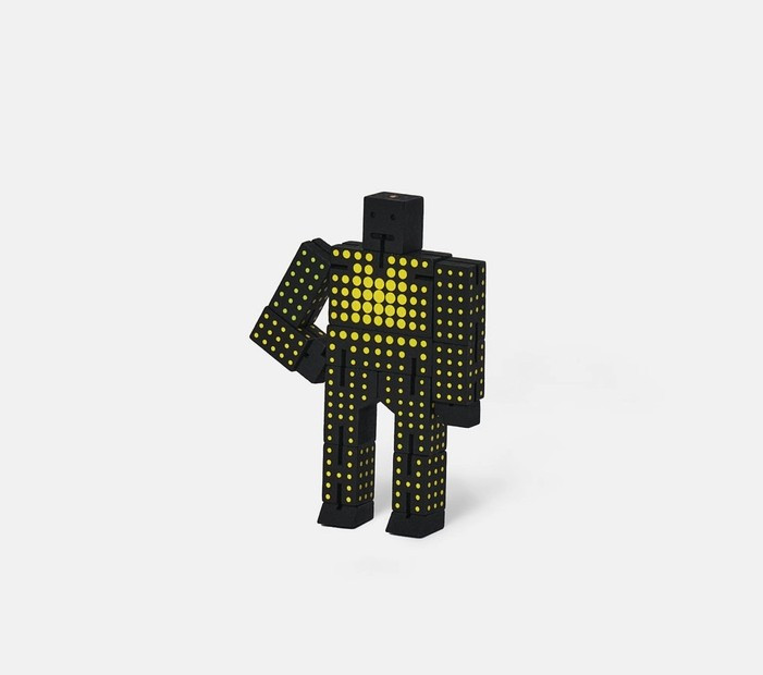 Micro Cubebot - Black With Yellow Dot Micro Cubebot - Black With Yellow Dot