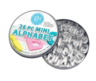 Mini Alphabet Cookie Cutters, 26 Pc Set Mini Alphabet Cookie Cutters, 26 Pc Set