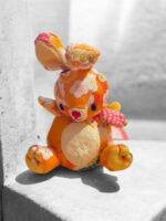 Mini Chirimen Beanbag Bunny 1