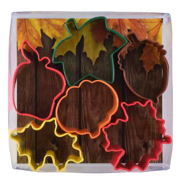 Mini Cookie Cutter Set, 6 Piece - Autumn Leaf 1