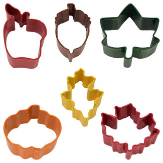 Mini Cookie Cutter Set, 6 Piece - Autumn Leaf Mini Cookie Cutter Set, 6 Piece - Autumn Leaf