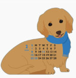 Mini Dachshund Die Cut Calendar - 2026 2
