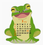 Mini Die-cut Frog Calendar - 2026 3