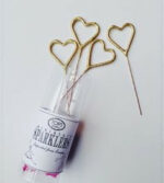Mini Heart Sparklers, Pack Of 4 2