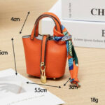 Mini Leather Purse Keychain