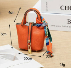 Mini Leather Purse Keychain